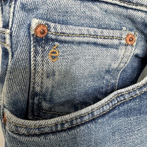 Anthropologie Etica Rae High Rise Clean Straight Leg Ankle Jeans Size 30 - Picture 5 of 16